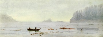 Pêcheur Indien Luminisme Paysage Marin Albert Bierstadt Peinture à l'huile